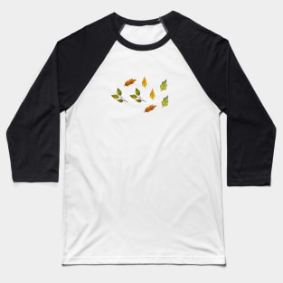 Fall leaves stickers Baseball T-Shirt